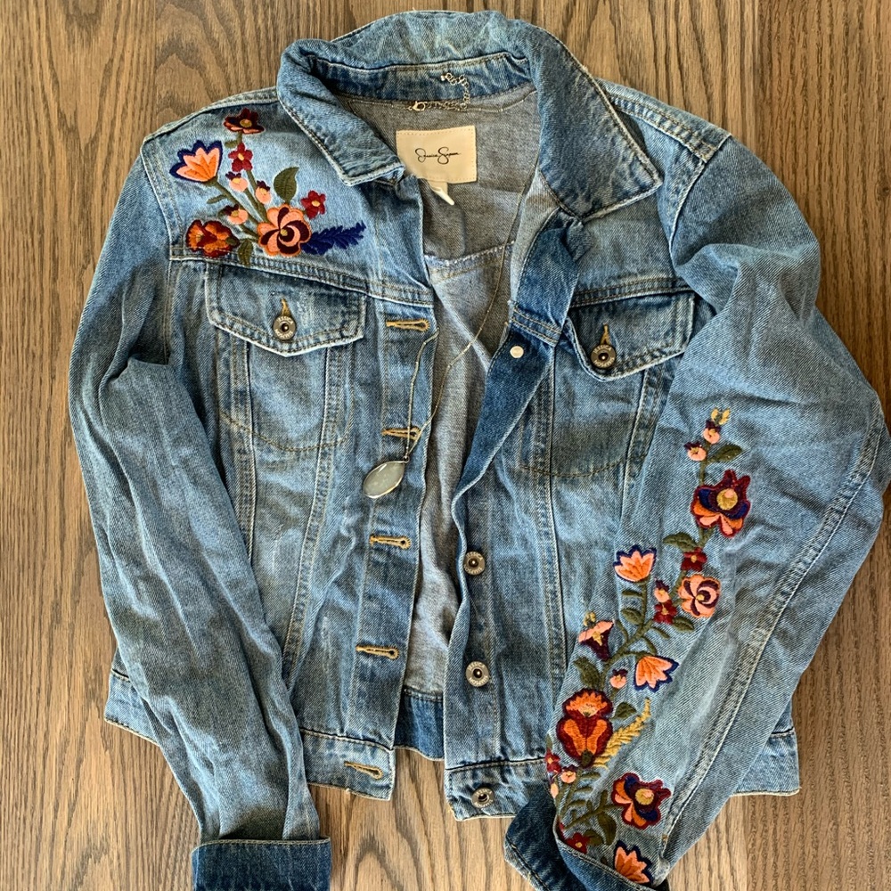 Floral Denim jacket